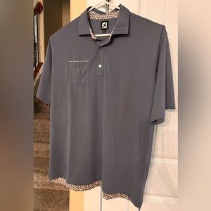 FOOT JOY FJ Tour Logo in Periwinkle with Floral Detail Size 2XL